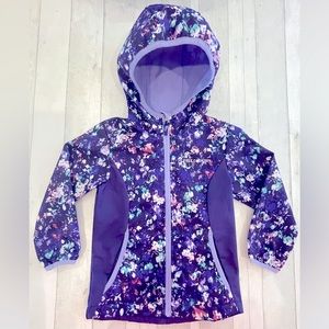 *3 FOR $40❗️Free Country Girls Full Zip Hooded Softshell Purple Jacket, Size 4